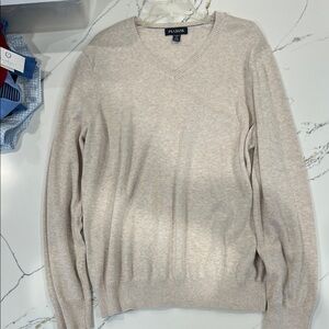 Jos. A. Bank V-Neck Sweater in Cream